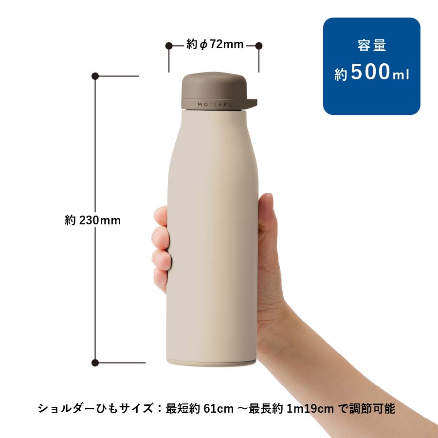 MOTTERUショルダーサーモステンレスボトル　ver.2
