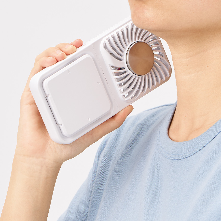 スマホスタンド付冷却プレートUSBファン