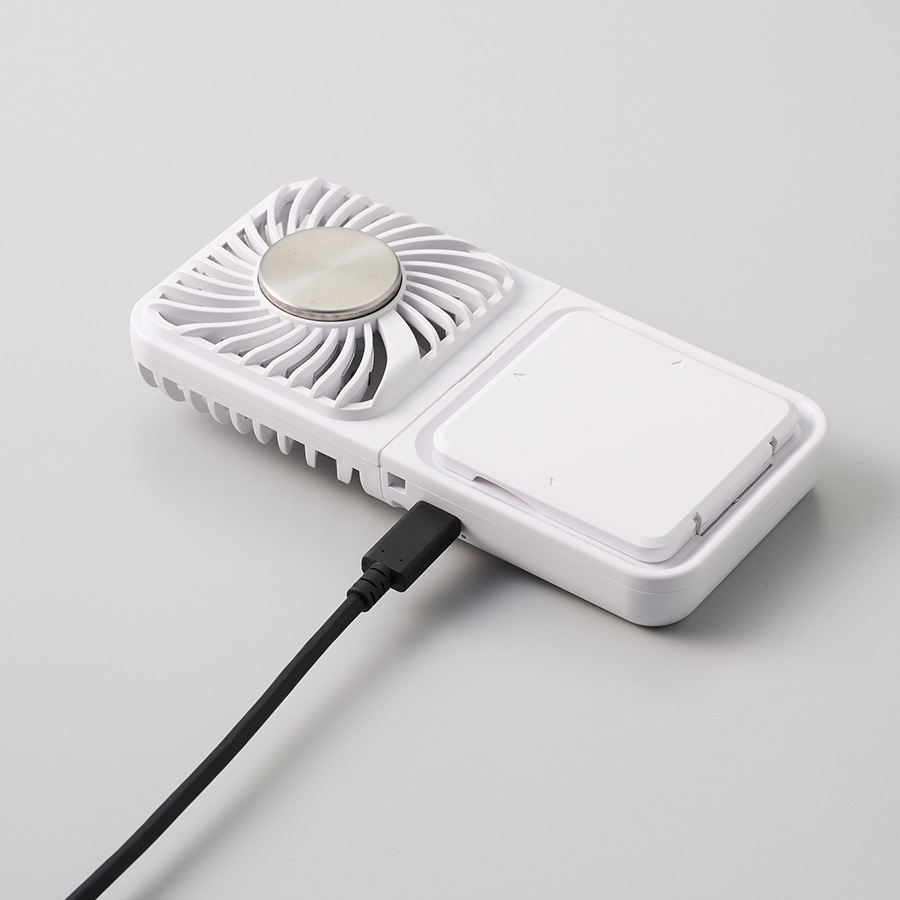 スマホスタンド付冷却プレートUSBファン