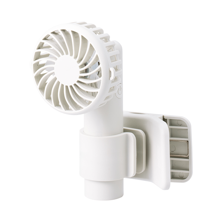 日傘にもつけられるクリップ付ハンディファン