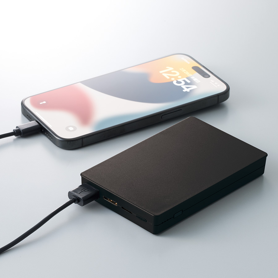 全面印刷できるモバイルチャージャー10000　コンパクト