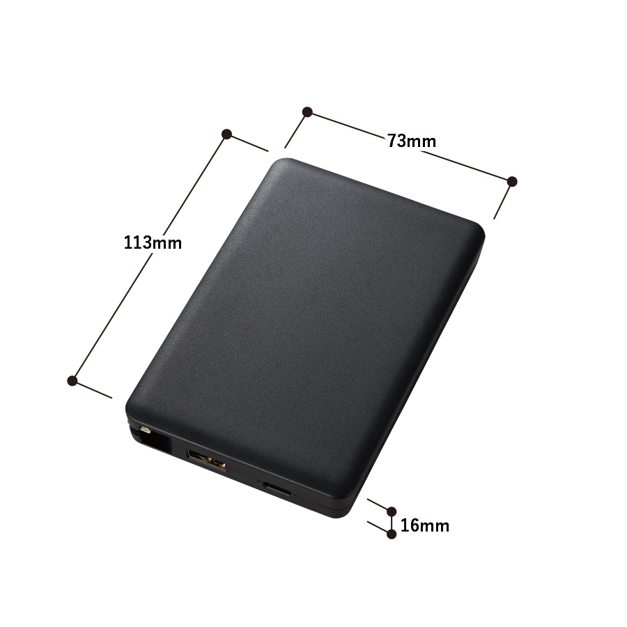 PD急速充電コードインモバイルチャージャー10000（全面印刷対応）