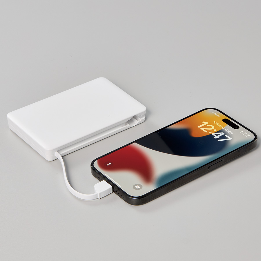 PD急速充電コードインモバイルチャージャー10000（全面印刷対応）