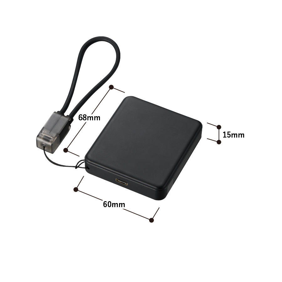 PD急速充電コードストラップ付モバイルチャージャー5000（全面印刷対応）