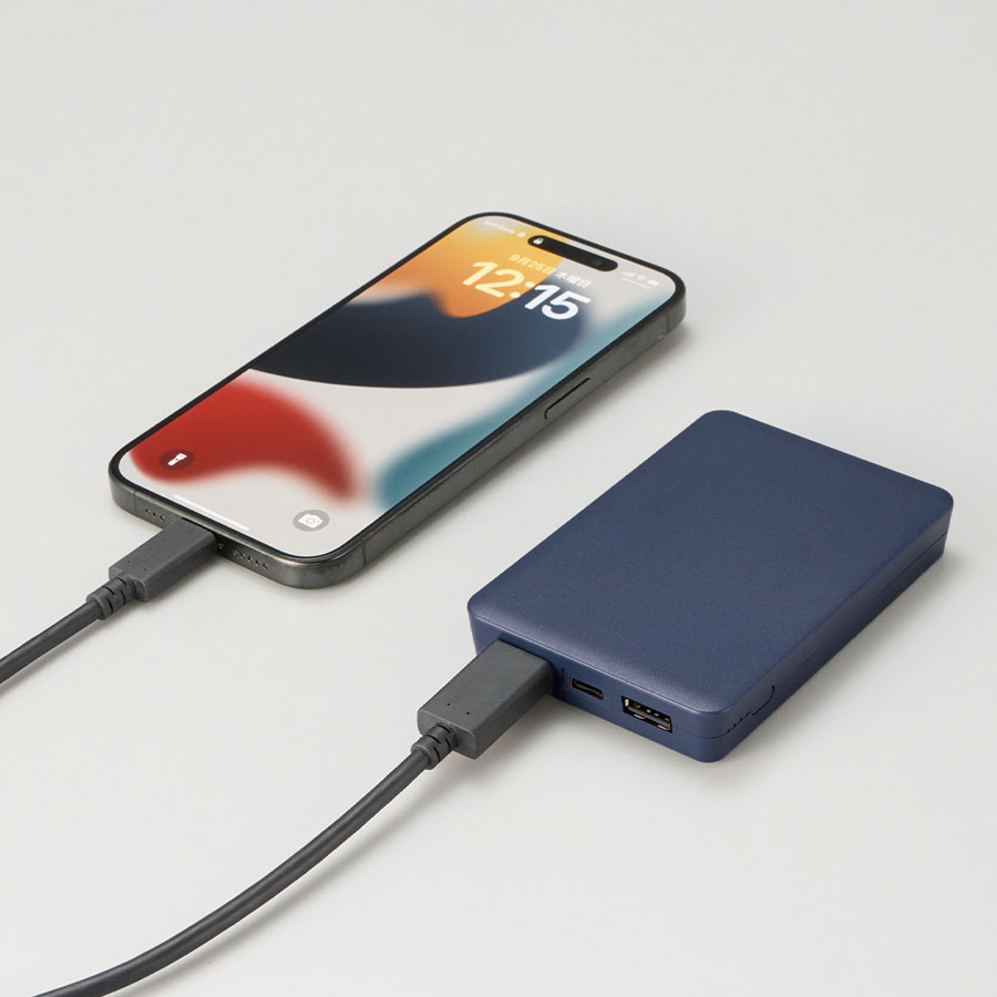 全面印刷できるモバイルチャージャー5000　スクエア