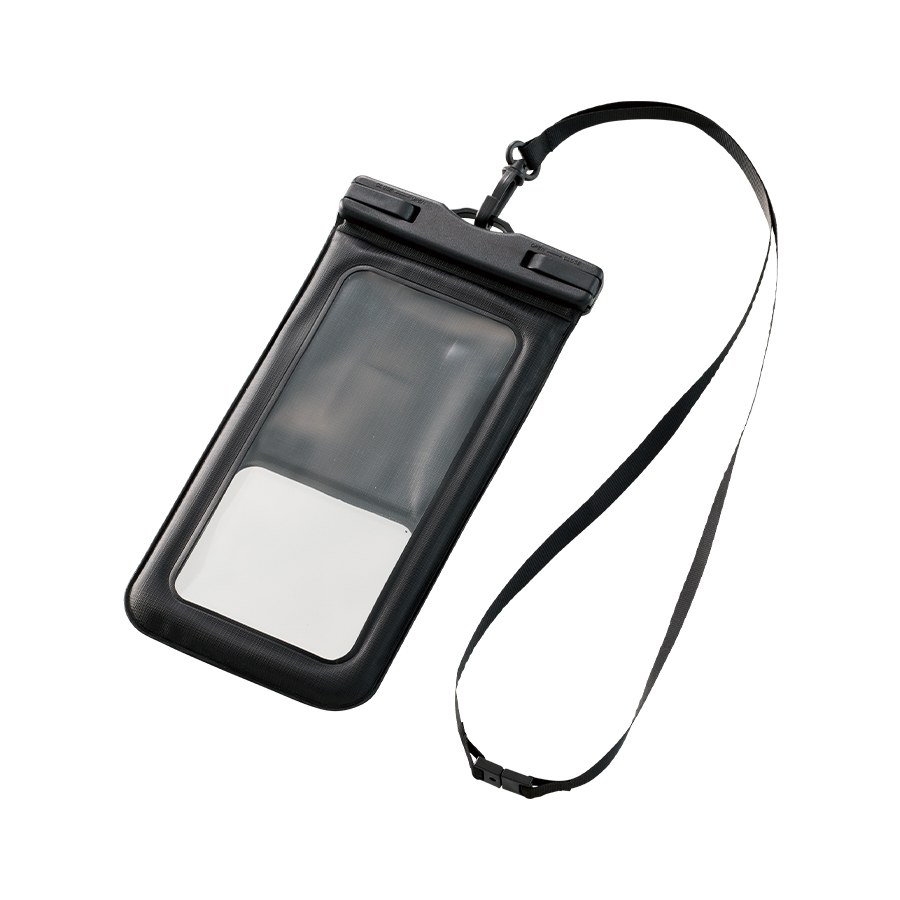 水に浮くモバイルウォータープルーフポーチ