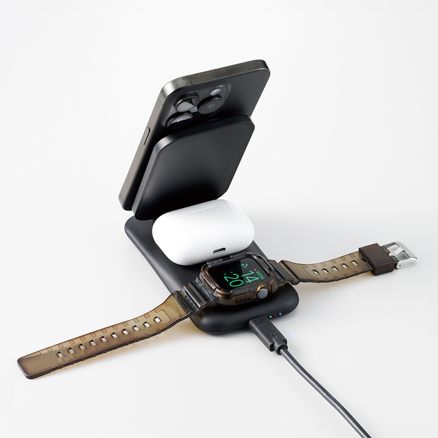 3in1スタンドワイヤレス充電器