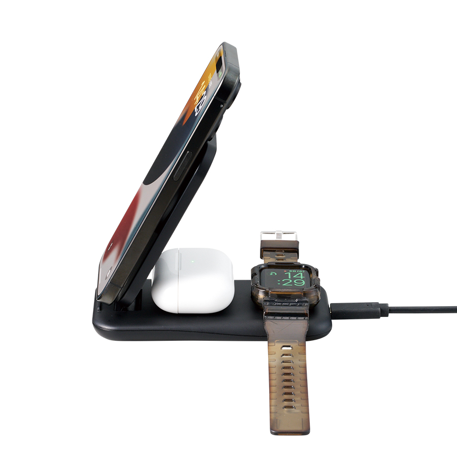 3in1スタンドワイヤレス充電器
