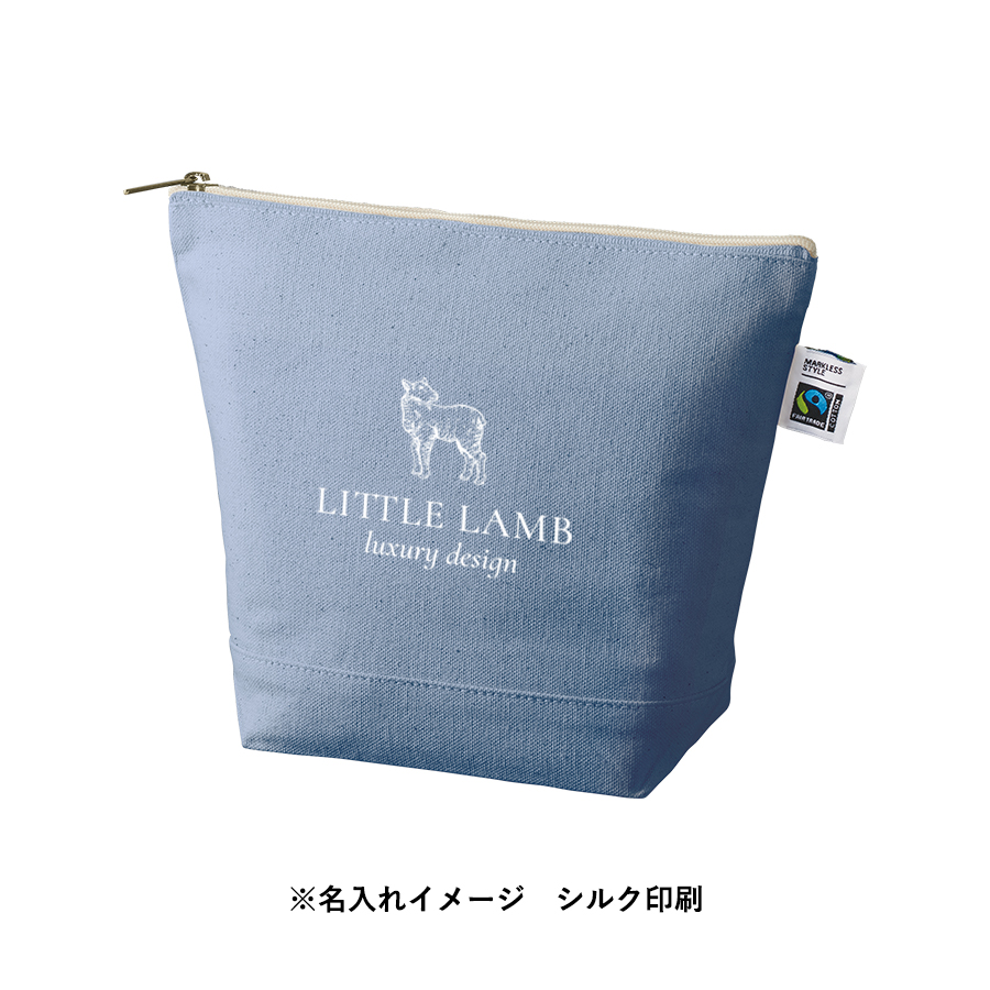 フェアトレードコットンキャンバスデイリーポーチ（M）