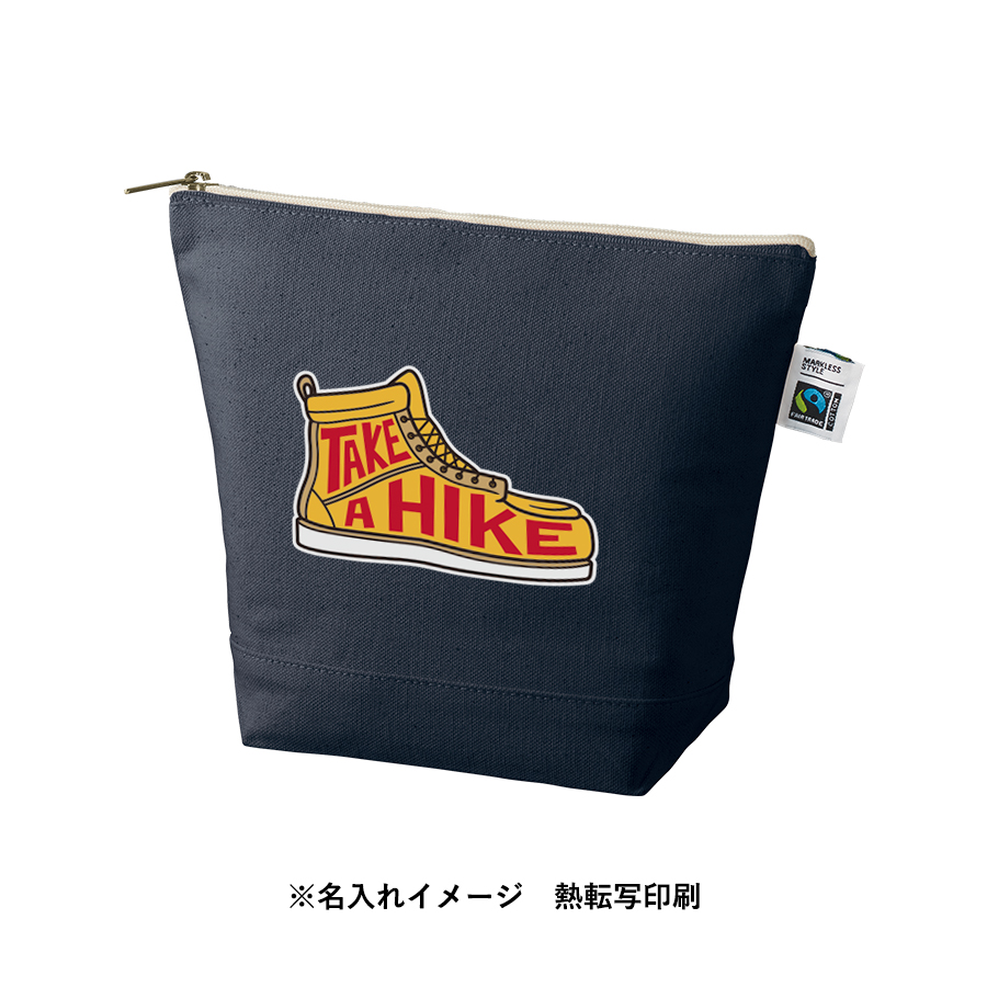 フェアトレードコットンキャンバスデイリーポーチ（M）