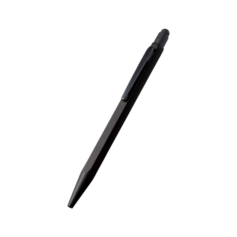 タッチペン付メタル六角ボールペン(再生アルミ)