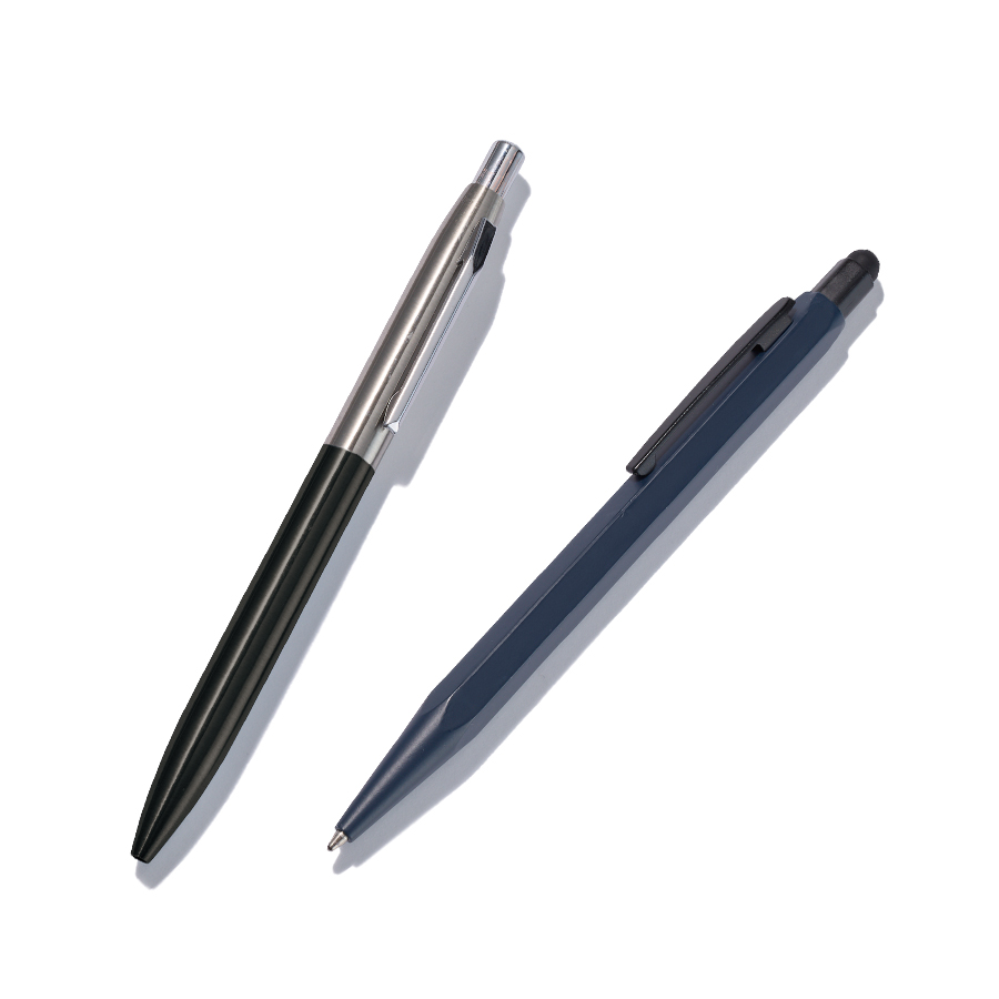 タッチペン付メタル六角ボールペン(再生アルミ)