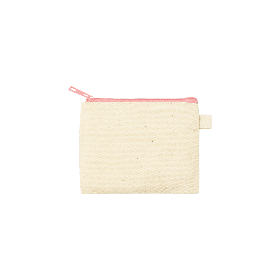 カラーファスナーキャンバスフラットポーチ（SS）