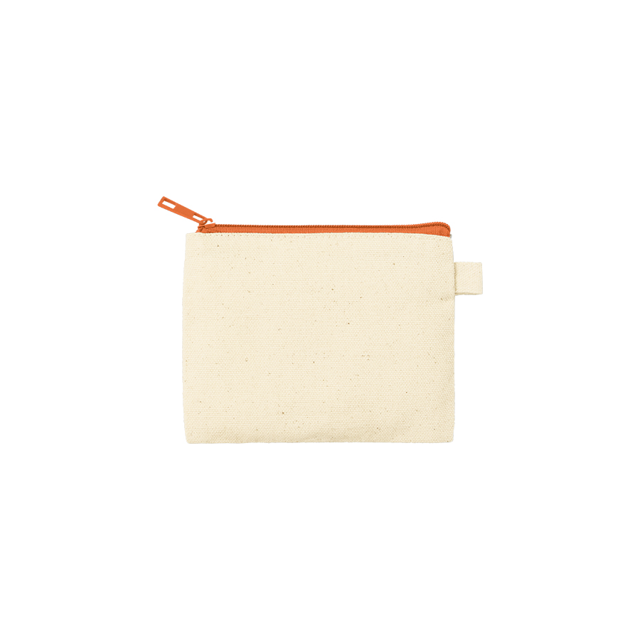 カラーファスナーキャンバスフラットポーチ（SS）