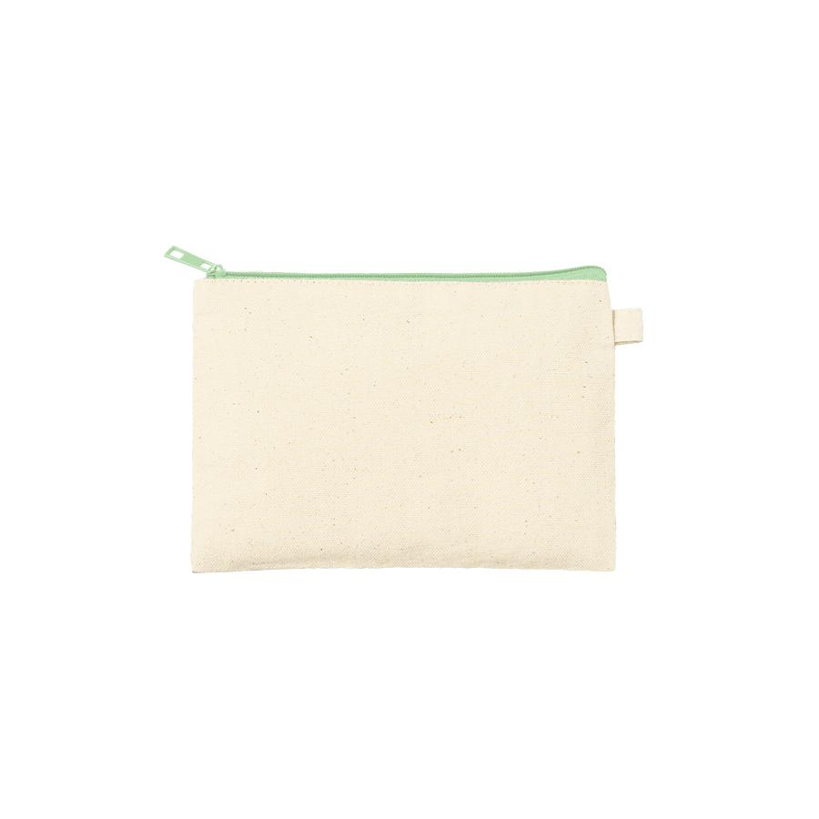 カラーファスナーキャンバスフラットポーチ（S）