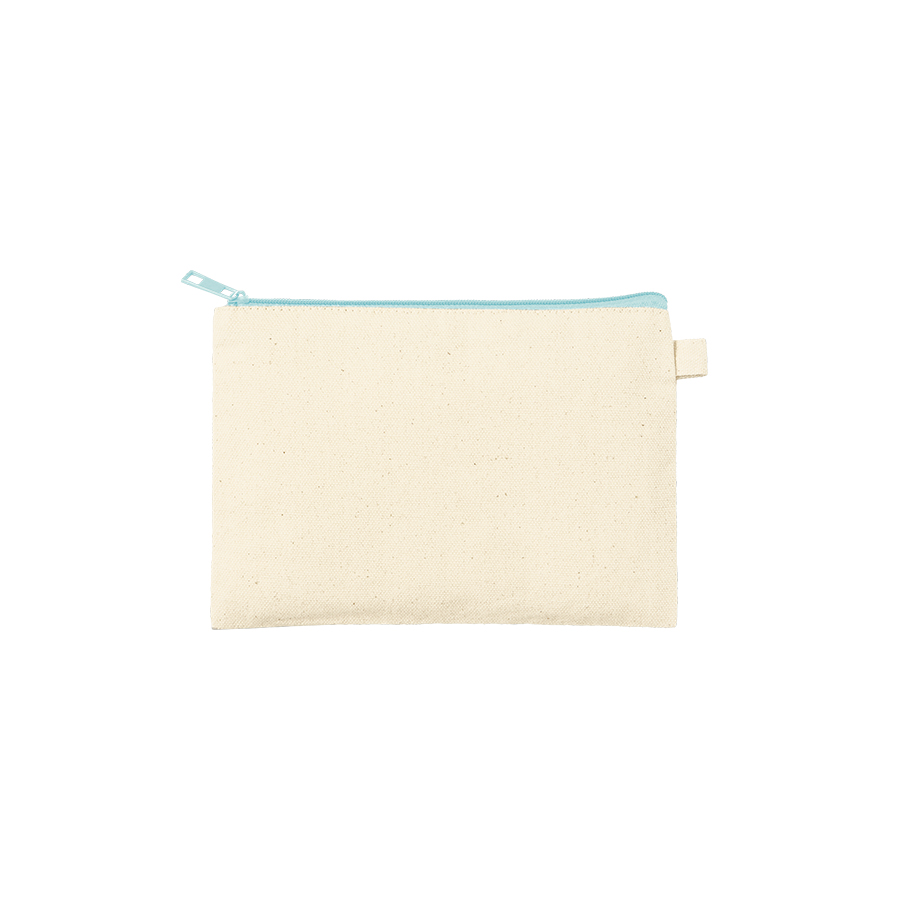 カラーファスナーキャンバスフラットポーチ（S）