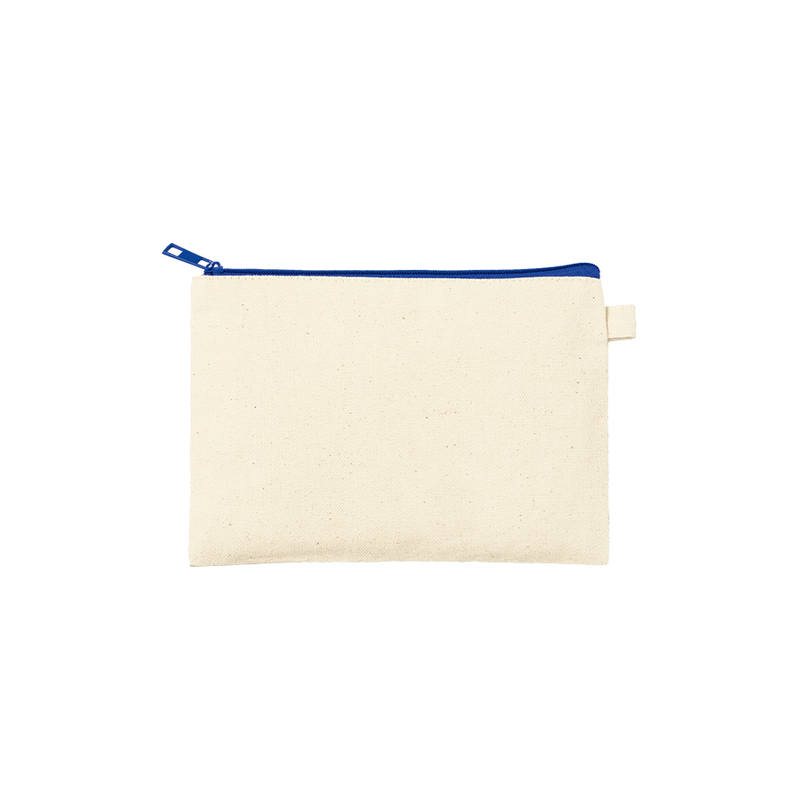 カラーファスナーキャンバスフラットポーチ（S）