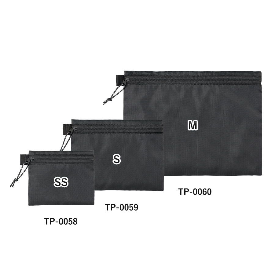 リップストップフラットポーチ(S)