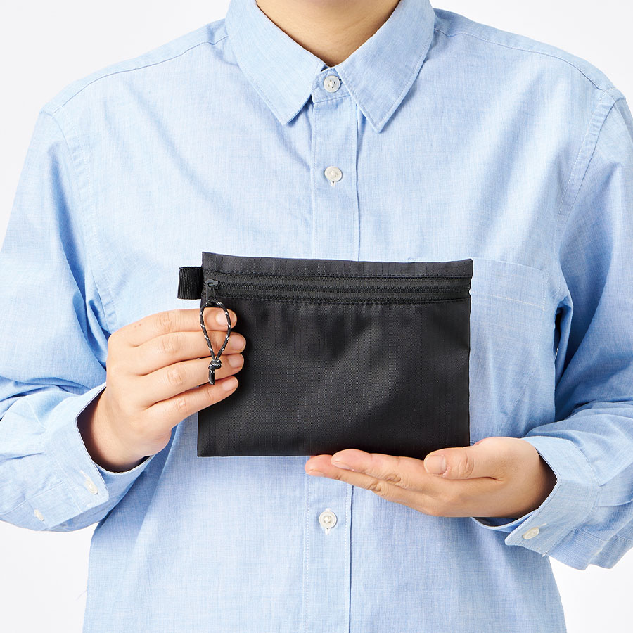 リップストップフラットポーチ(S)
