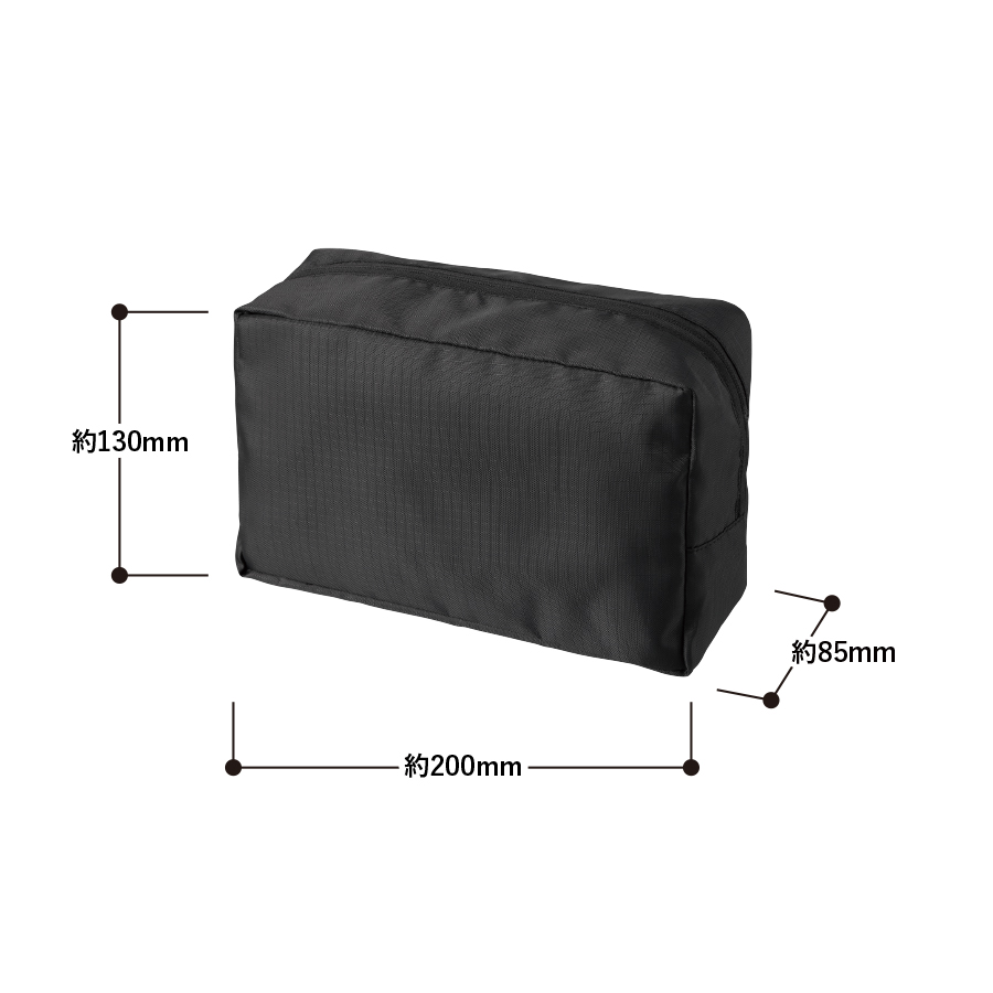 リップストップスクエアポーチ（L）