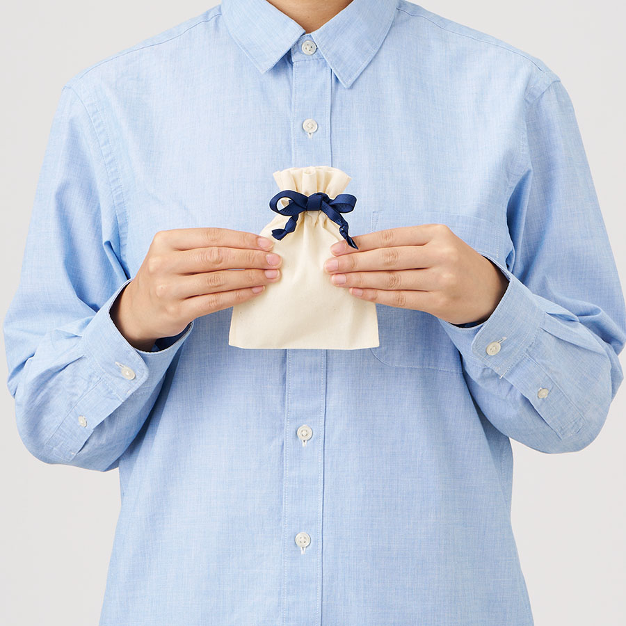 コットンカラーリボン巾着(SS)