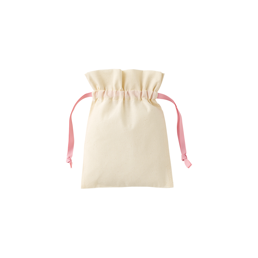 コットンカラーリボン巾着（S）