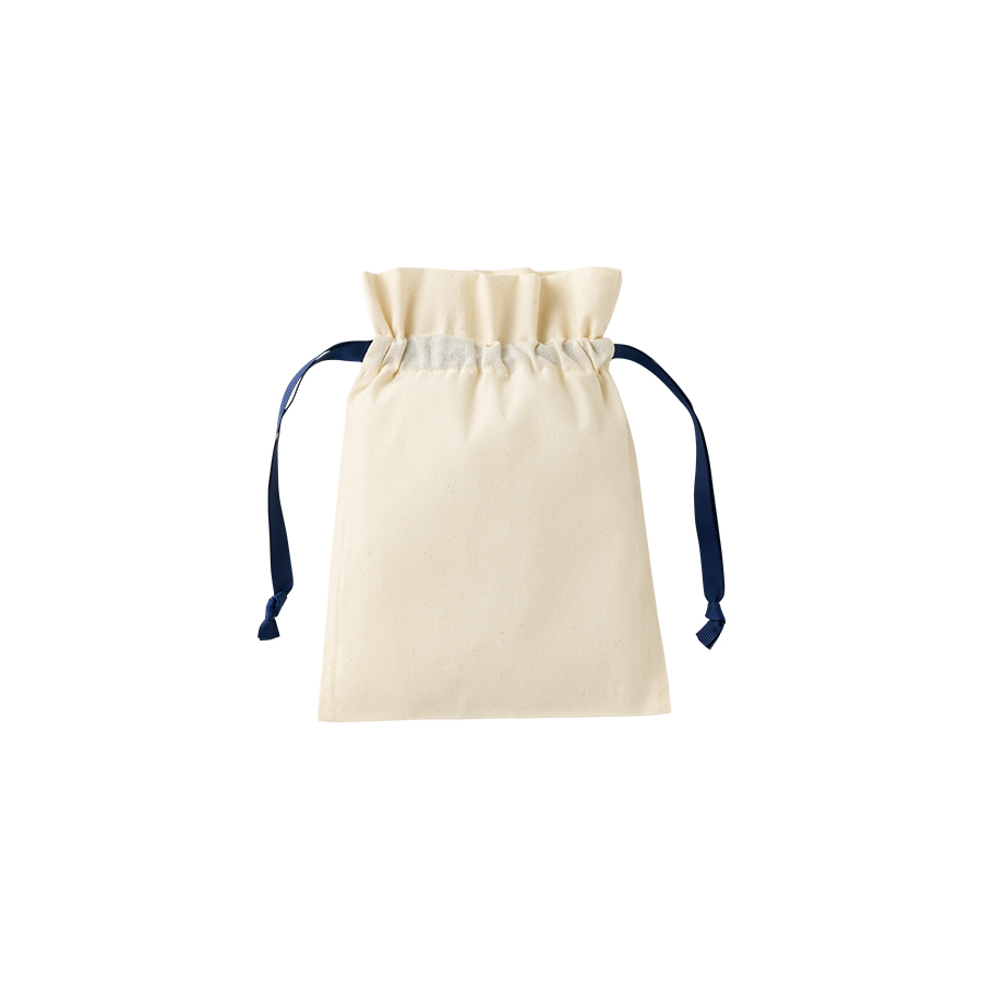 コットンカラーリボン巾着（S）