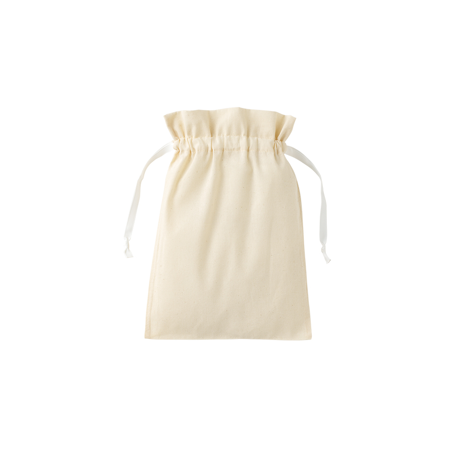 コットンカラーリボン巾着(M)