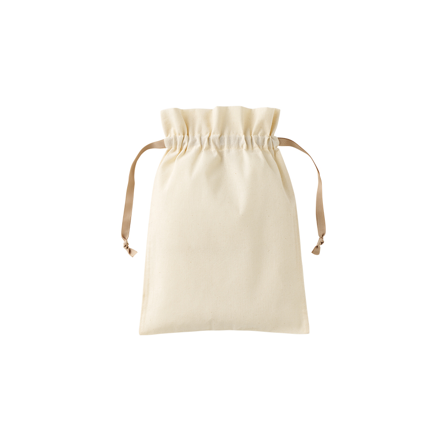 コットンカラーリボン巾着(M)