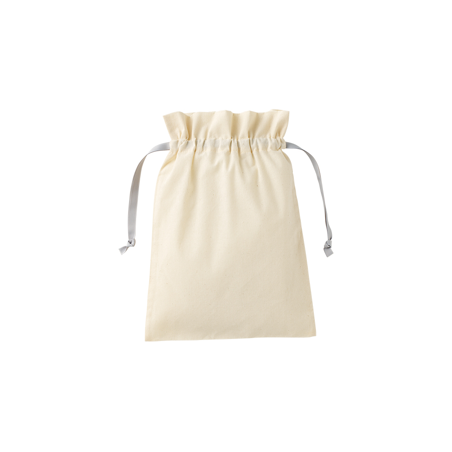 コットンカラーリボン巾着(M)