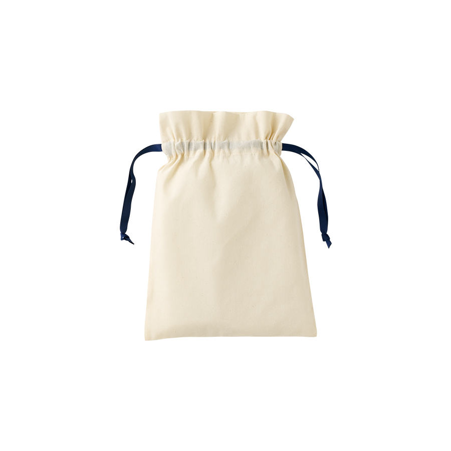 コットンカラーリボン巾着(M)