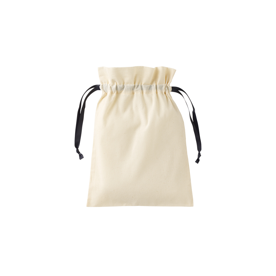 コットンカラーリボン巾着(M)