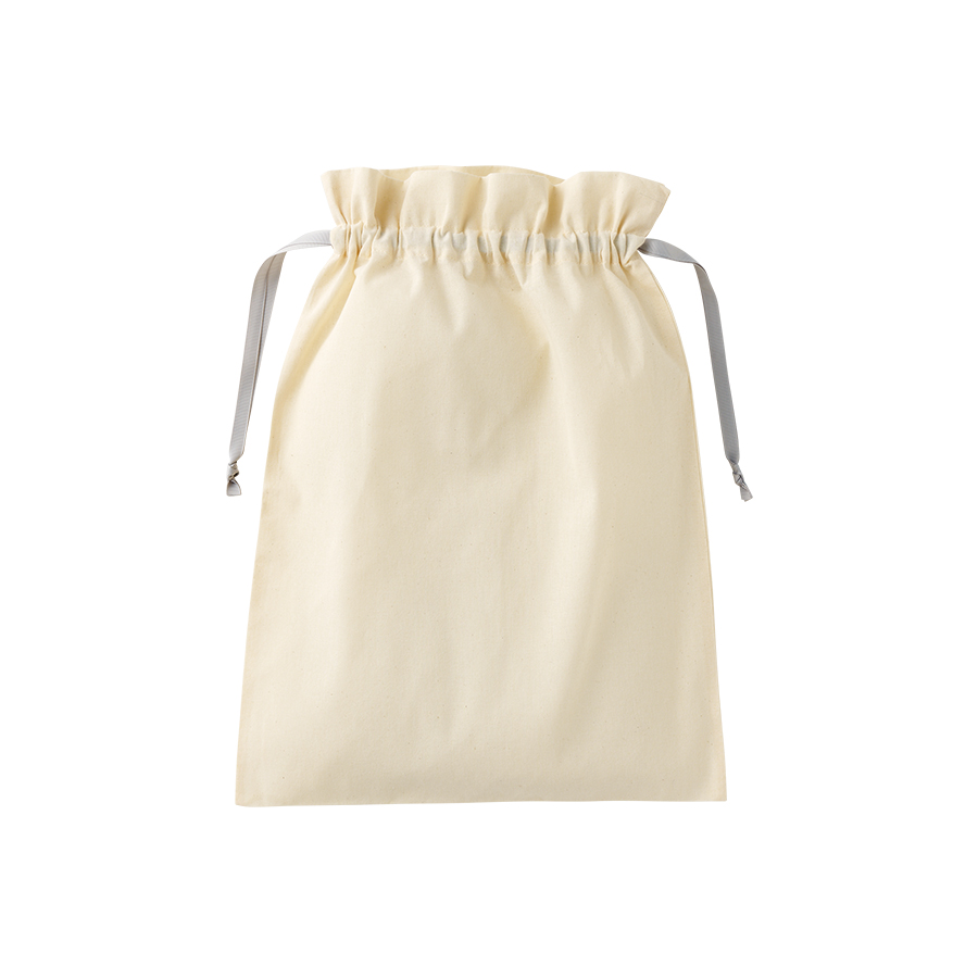 コットンカラーリボン巾着（L）