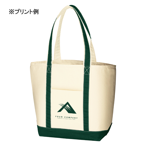 キャンバスバイカラートート（L）