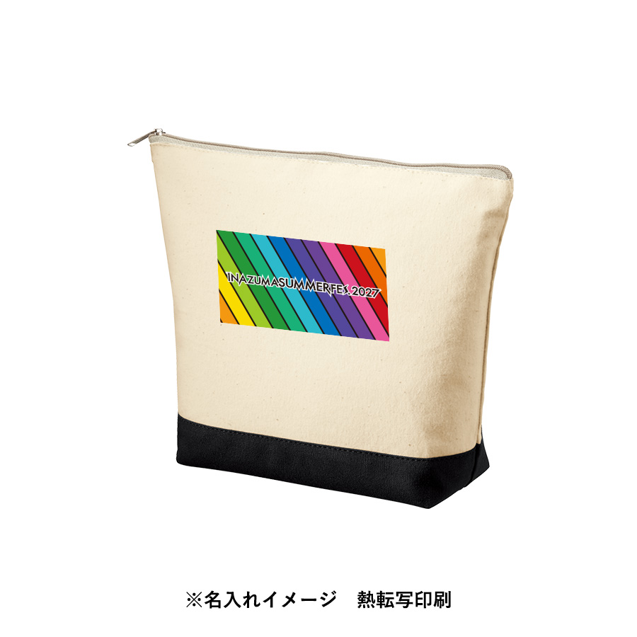 ライトキャンバスカラーボトムデイリーポーチ（M）
