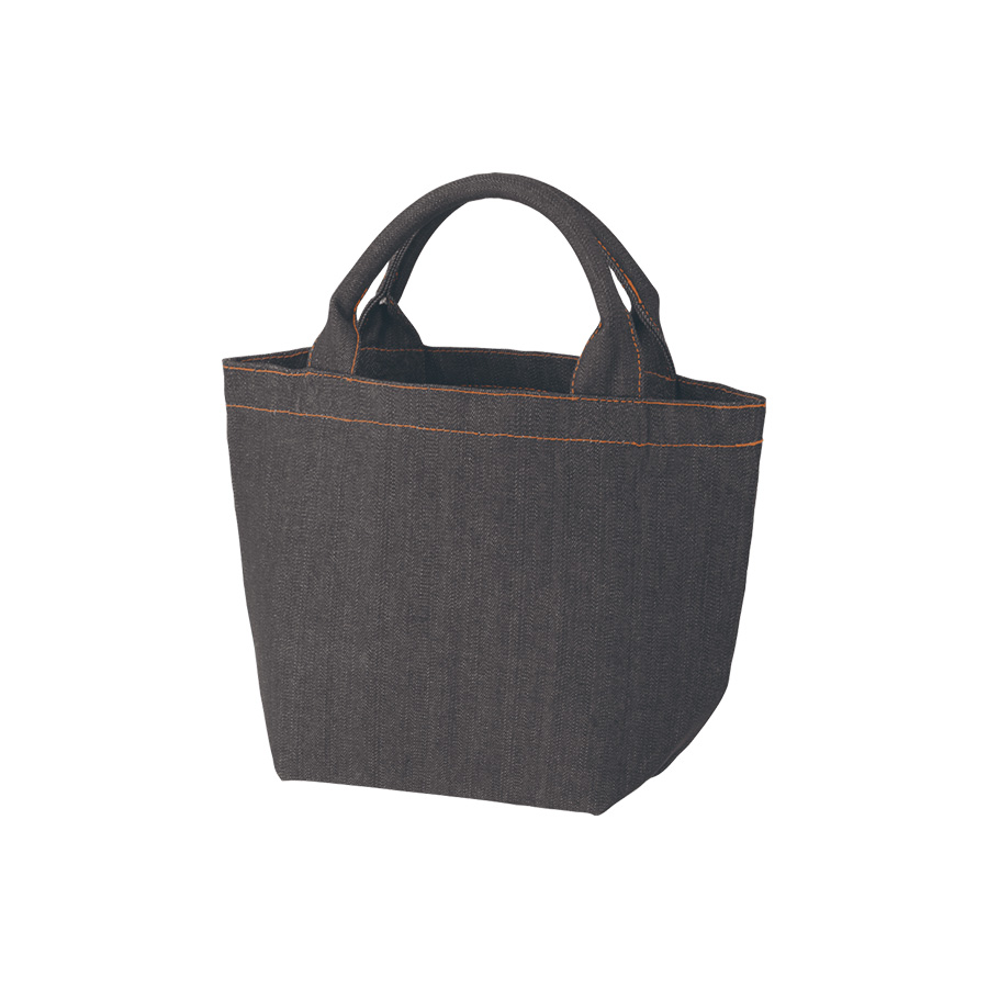 【シルク印刷必須商品】デニムライクパイプハンドルトート（Ｓ）