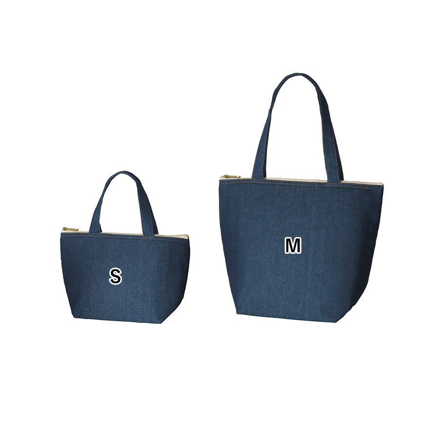 【シルク印刷必須商品】デニムライク保冷トート(M)