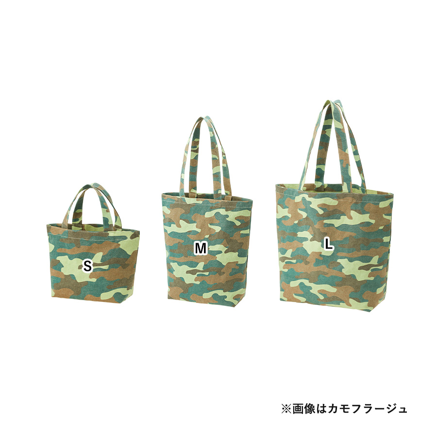 ライトウォッシュキャンバストート（M）　カモフラージュ