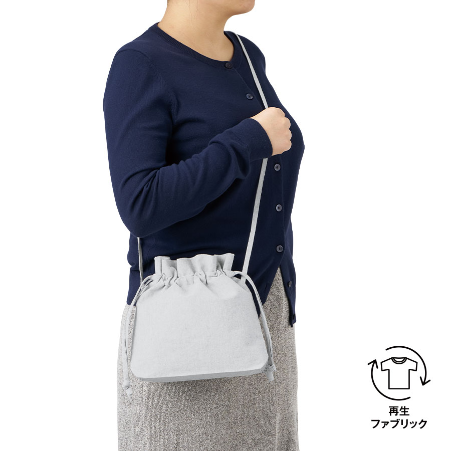 TR-1357 シャンブリック巾着ショルダーバッグ