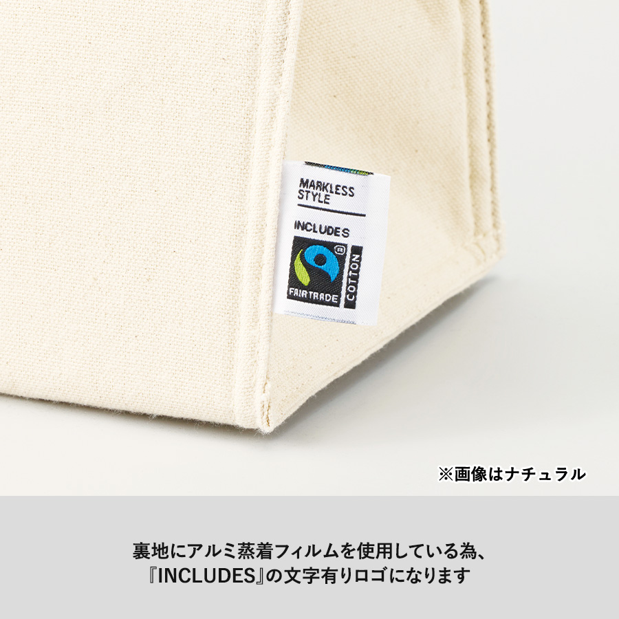 フェアトレードコットンスクエア保冷トート（S）
