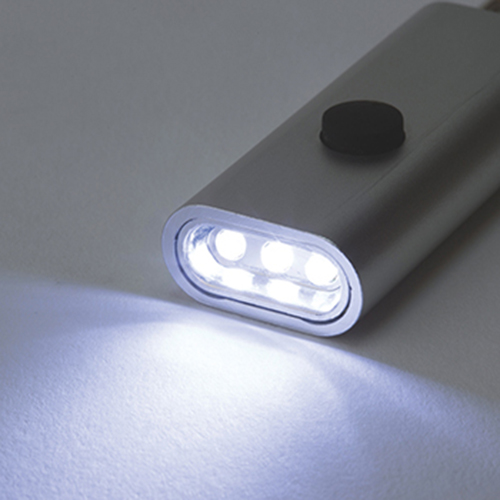 LED３灯フラットライトキーホルダー