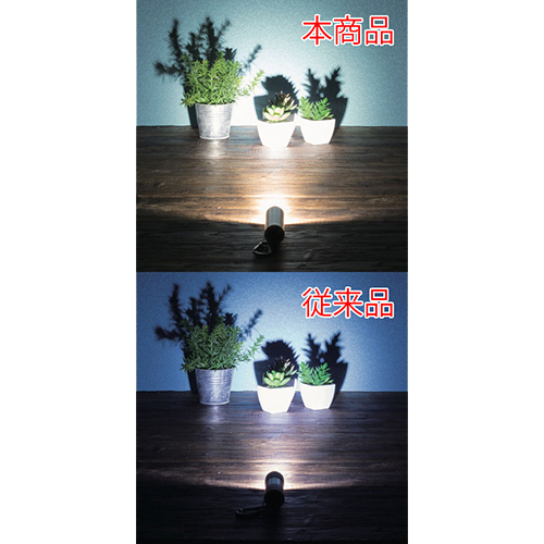 LED９灯カラビナ付ライト　スムース