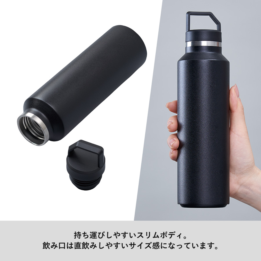 Zalattoサーモハンドルスリムボトル