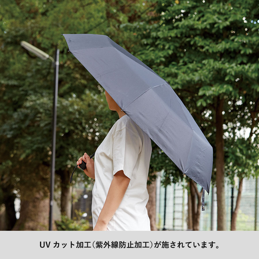大判耐風UV折りたたみ傘（セミオートタイプ）