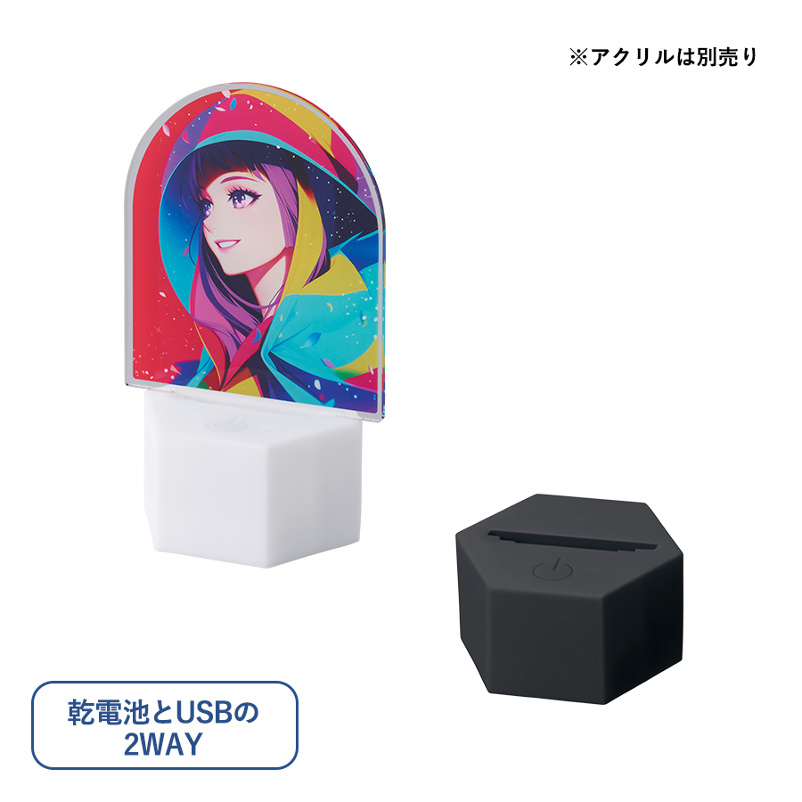 TS-1828 ライティングスタンドミニ　六角（アクリル板対応）