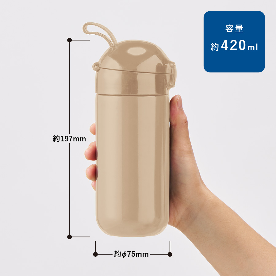 Maluttoワンタッチサーモステンレスボトル420ml