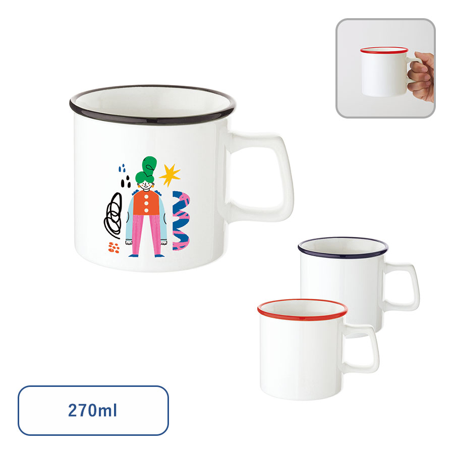 TS-1887 陶器マグストレート　ラウンドリップ