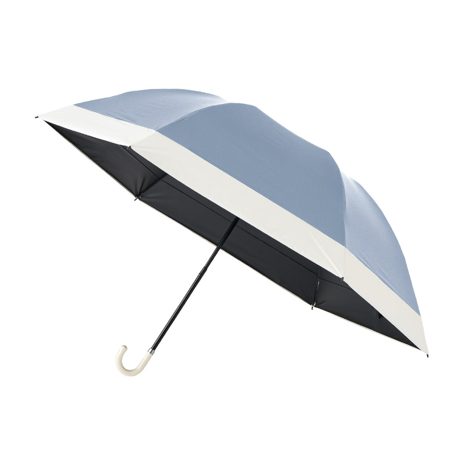 ドーム型ツートーン遮光折りたたみ傘