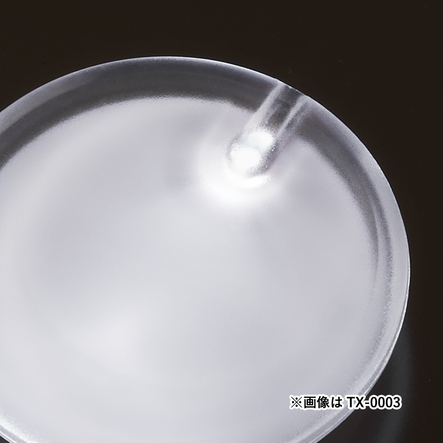 ライティングバッジ　丸形　クリア