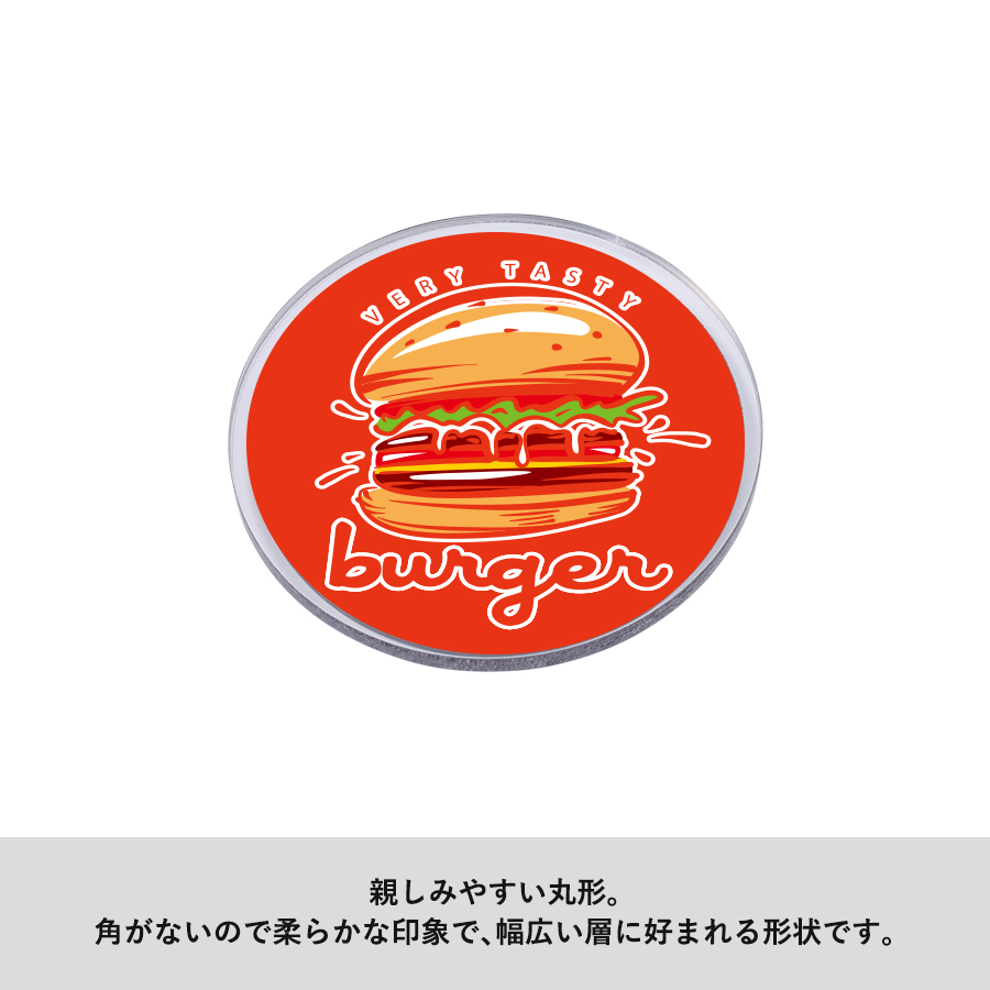 アクリルマグネット　ラウンド